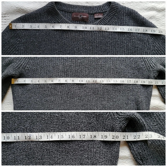Men's textured cotton crewneck sweater by Black Brown 1826. - Picture 7 of 9